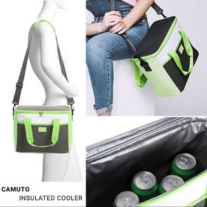 🆕💚 Insulated Travel Cooler Bag Lime Green CAMUTO